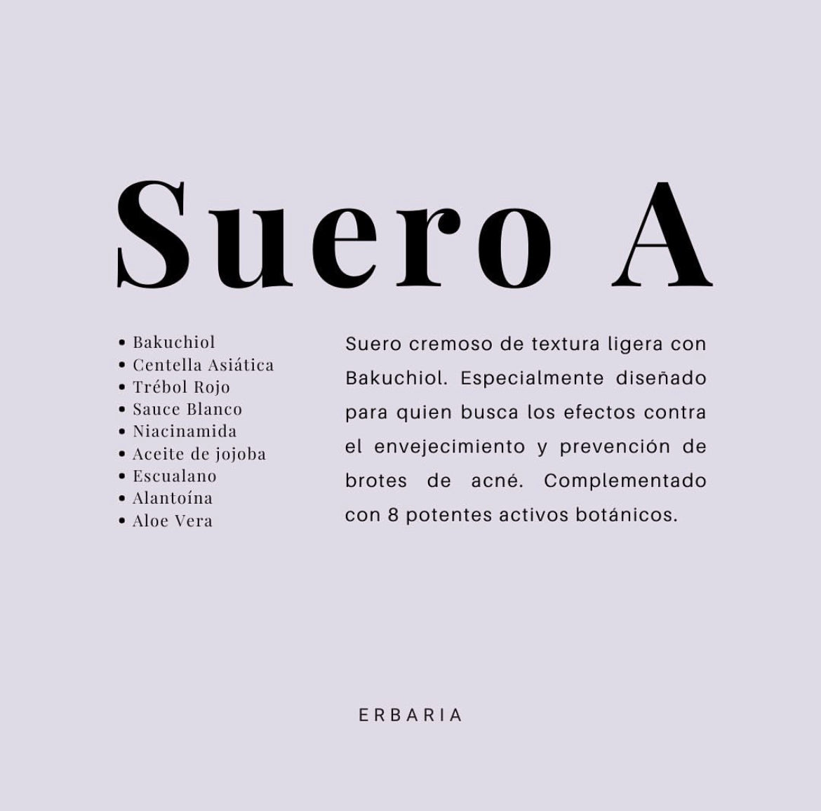 Erbaria - Suero A (Bakuchiol)