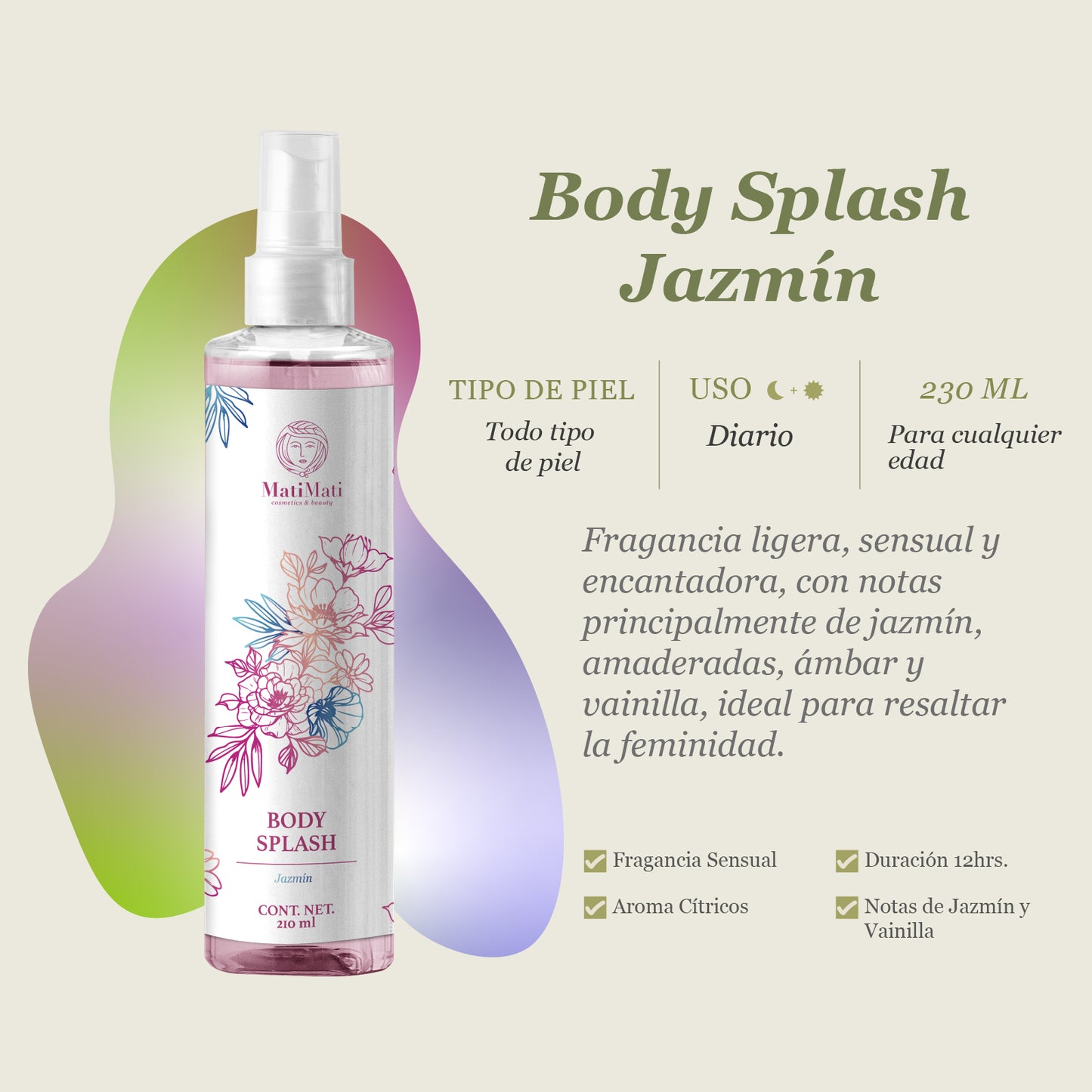 MatiMati - Body Splash Jazmín