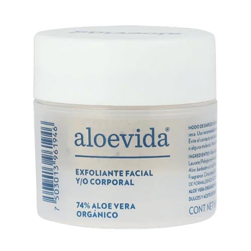 Aloevida - Exfoliante Facial y Corporal de Aloe Vera + Karité + Cardamomo